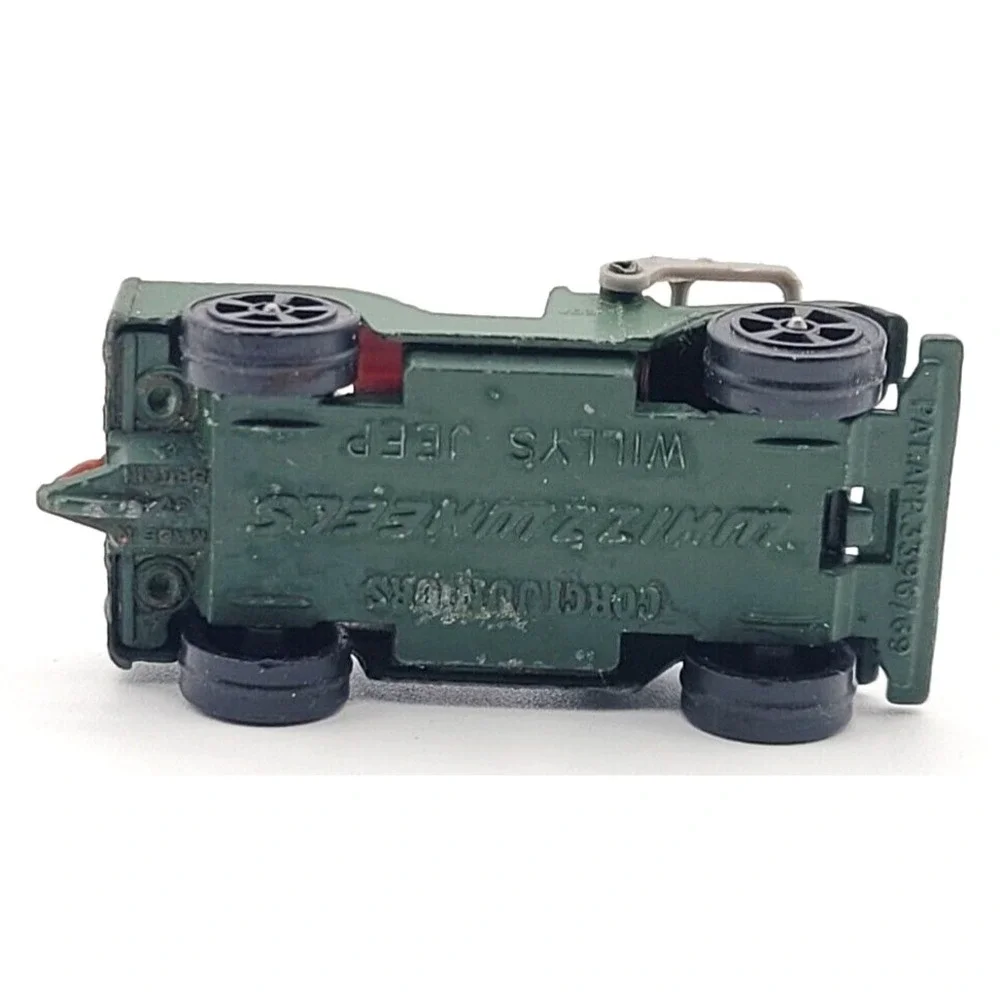 1976 CORGI JUNIORS MILITARY WHIZZWHEELS WILLYS JEEP 1:64 GREAT‎ BRITAIN
